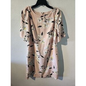 LOFT Pink Floral Mini Dress